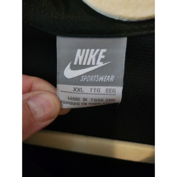 Nike Sportswear Men XXL Black Polo Shirt Golf Athletic Spell Out Logo - Picture 4 of 10